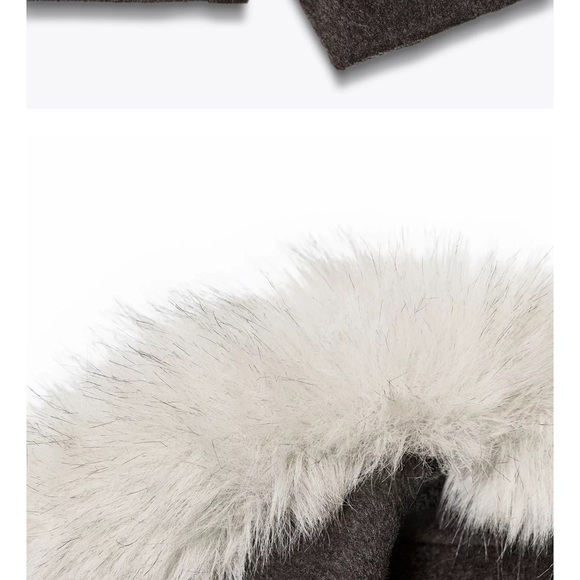 Zara Brown Wool Jacket - Picture 5 of 6